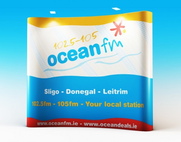 Ocean FM  – Pop-Up Wall Display