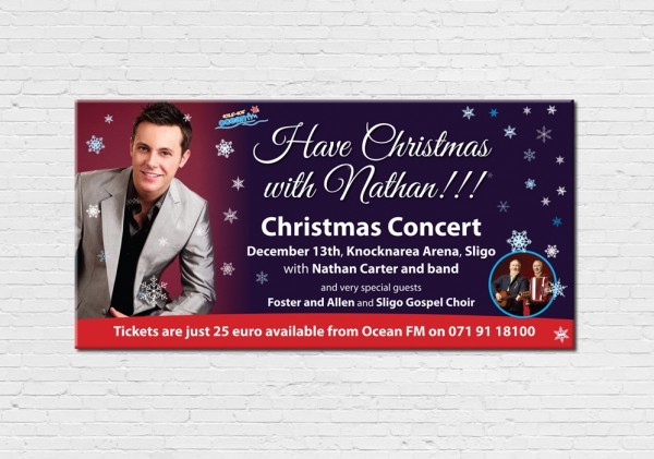 Ocean FM Nathan Carter Signage